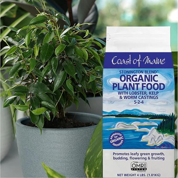 Coast of Maine (4lb) Stonington Blend Organic Plant Food with Lobster, Kelp and Worm Castings - OMRI Listed