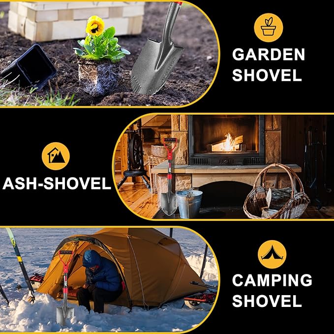 Mini Shovel Garden Shovel Small Shovel for Digging Camping Shovel Kids Shovel Survival Shovel Car Shovel, 28 inches