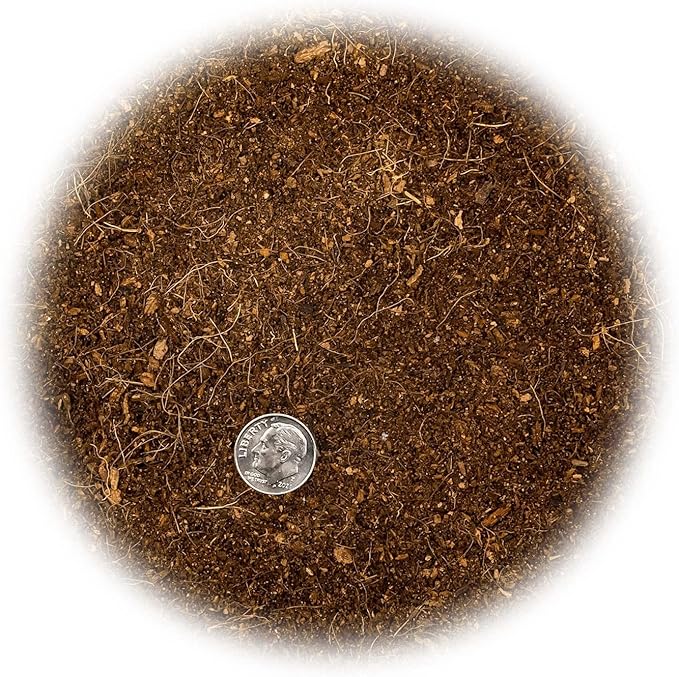 Premium Organic Coconut Coir Mix for Home Gardening - All Natural Soil Amendment - PH Balanced and Double Washed Coco Coir by Gardenera (1 Quart Bag)
