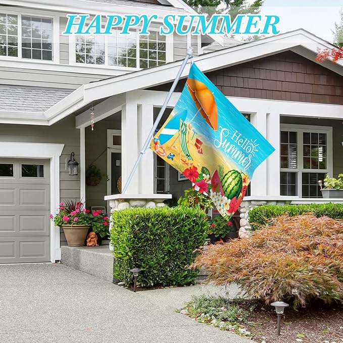 12 Pcs Seasonal Garden Flag 3 x 5 ft Yard Flags for Outside Double Sided Holiday Banner with Grommets for Spring Summer 4th of July Outdoor Banner Decorations