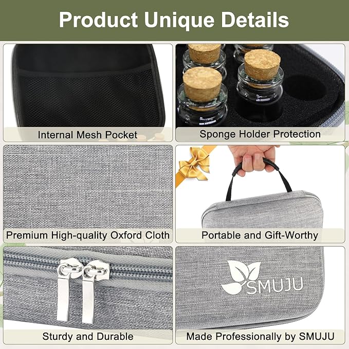 【40 Slots】 Seed Storage Organizer, Sturdy Seed Organizer Storage Box with Dual Zipper Bag and 42Pcs Label Stickers, Glass Seed Storage Container for Flower Vegetable Plants Garden Seeds Saving