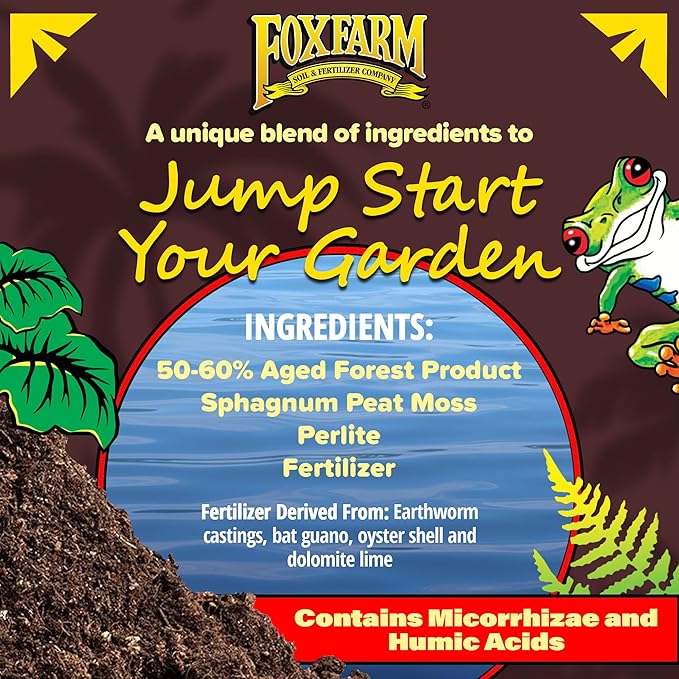 FoxFarm Happy Frog Potting Soil, 2cu ft (Pack of 3) - for Indoor/Outdoor Container Plants, Improves Root Efficiency, pH Adjusted for Optimal Nutrient Uptake - Contains Mycorrhizae and Humic Acids