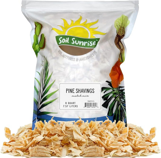 Pine Shavings Mulch/Livestock Bedding (8 Quarts), Garden Mulch and Small Animal Pet Bedding