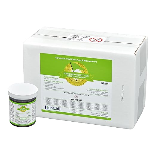 Underhill UHTRPLPEL Tournament-Ready Plus Wetting Agent Pellets Soil Surfactant for Turf Grass, Golf Greens, with Actosol Micro-Nutrients, 16 Tablets