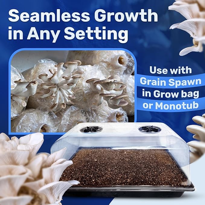 Surfin' Spores Dry Mushroom Substrate Mix | Produces 40 Pounds of Pasteurized Substrate | CVG Mix (Coco Coir, Vermiculite, Gypsum)