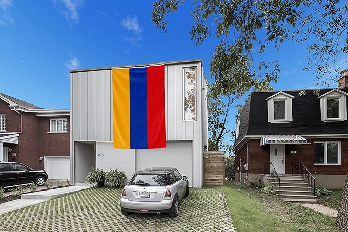 Armenia Extra Large Flag 10x15FT Giant Armenian National Polyester Flag With 5 Grommets For Patriotic Armenian Themed Festival Events Party Decoration (Armenia, 10x15FT)