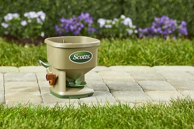 Scotts Whirl Hand-Powered Spreader for Seed, Fertilizer, Salt, Ice Melt, Handheld Spreader Holds up to 1,500 sq. ft. Product