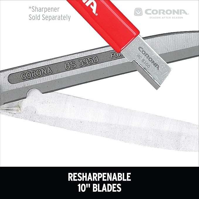 Corona HS 3950 Extendable Hedge Shear, 10-Inch Blade,Red