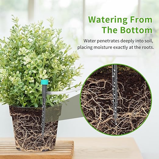 Indoor Plant Watering System, 10 Potting Automatic Watering Device, Programmable Water Timer, Self-Priming Pump, Drip Irrigation System Kit