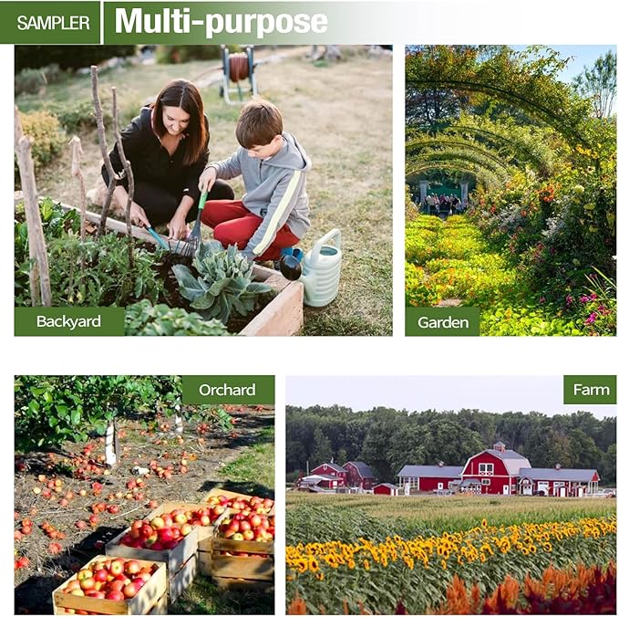 Soil Probe 16 Inch with 2 Bags, Soil Sample Probe with Ejector for Lawn House Plants, T-Handle Soil Sampler Probe Rod, Stainless Steel Soil Test Kits Tool for Soil Sampling