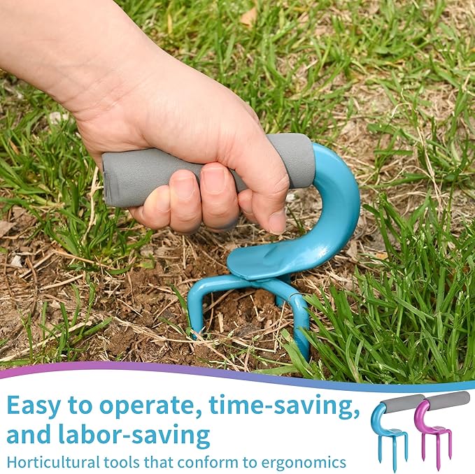 2packs,Earth Tiller，Pot Tiller，Hand Tiller Claw Cultivator，Loosen The Claws，Loosen The Gripper manually,Garden Weeder Tool for Vegetable Gardening Planting