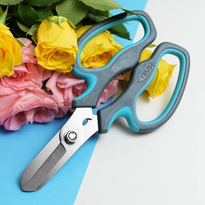 CYRUS Garden Shears Pruner Secateurs Pruning Scissors Flower Sharp Gardening hand tools Florist Bonsai Cutters Rose Snips