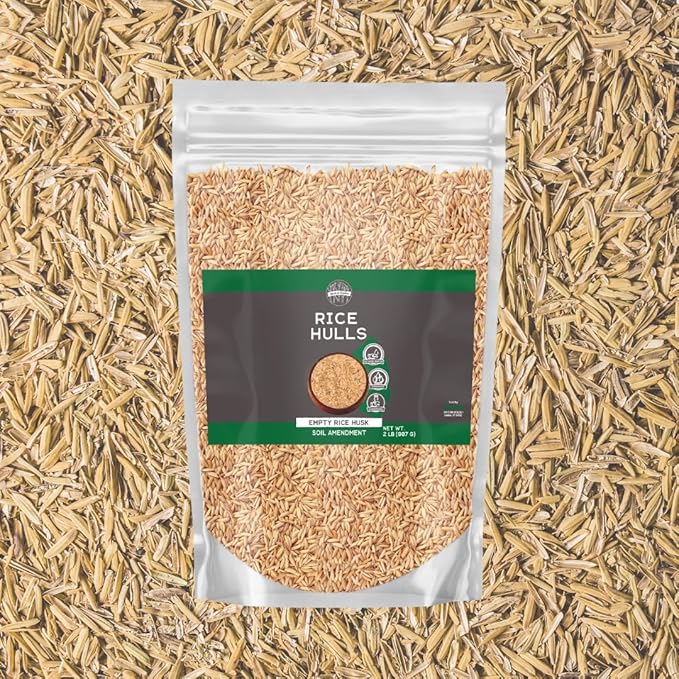 Birch & Meadow Rice Hulls, 2 lb, Gardening, Planters, Substrate