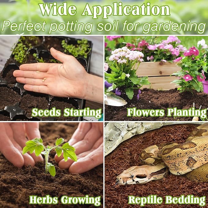 ZeeDix 200Pcs 50mm Compressed Coco Coir Fiber Potting Soil Seed Starters - Organic Coco Coir Pellet Fiber Soil for Planting Bonsai, Herbs, Flowers and Vegetables