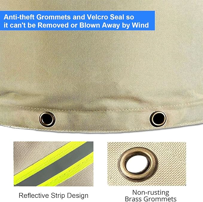 Opening Backflow Preventer Pipe Insulation Cover,Irrigation Sprinkler Valve Cover,Water Well Pump Cover,Sturdy 5 Layers Hydrant Cover for Winter Freeze Protection