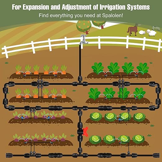 10 Pack 1/2 Inch Drip Irrigation Fittings Coupler Connectors for 1/2" Drip Irrigation Tubing (1/2" ID x 0.60"-0.65" OD), Anti-Leak 1/2'' Drip Line Barbed Straights Connectors for Most 1/2" Tubing