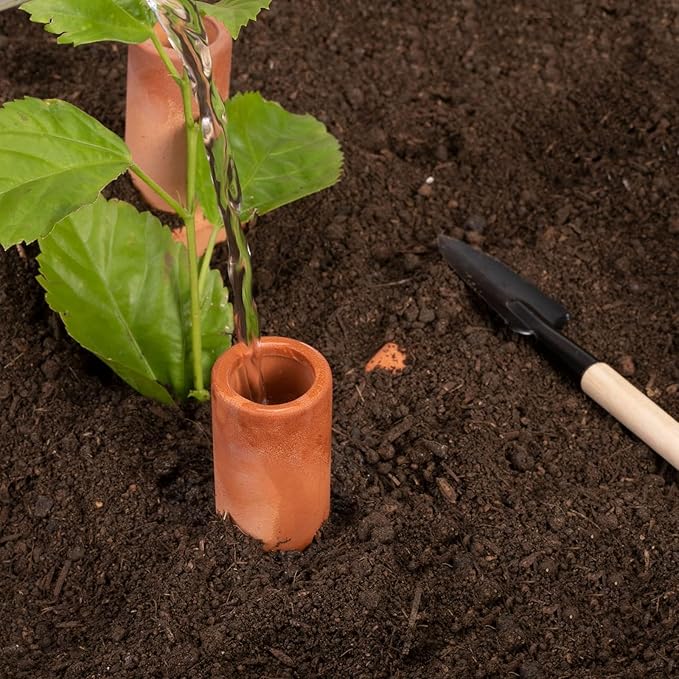 Self-Watering Terracotta Plant Watering Devices Automatic Plant Watering Spikes Easy Self-Irrigation for Houseplants, Garden, and Flowers.