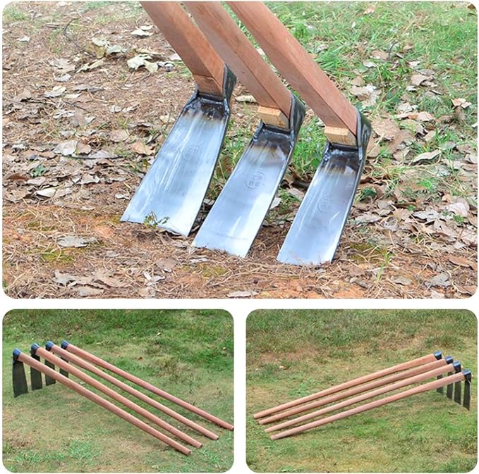 Cabilock Hand Hoe Head Handheld Grub Hoe Replacement Gardening Tool Remove Grass Weeds Planting Digging Tool - Small