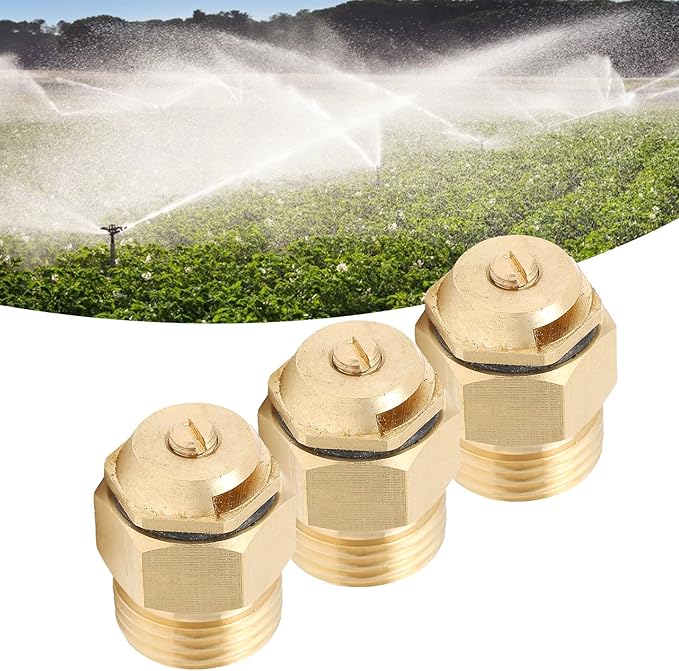 3PCS G1/2 Refraction Sprinkler Nozzle, Adjustable Copper Micro Sprinkler Head Garden Irrigation Accessories, for Watering Lawns, Plants, Flowers, Vegetables