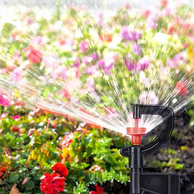 Watering Sprayer, 20pcs G‑Type 360 Degree Rotation Sprinkler Watering Spray Nozzle Gardening Lawn Micro-Sprayers System