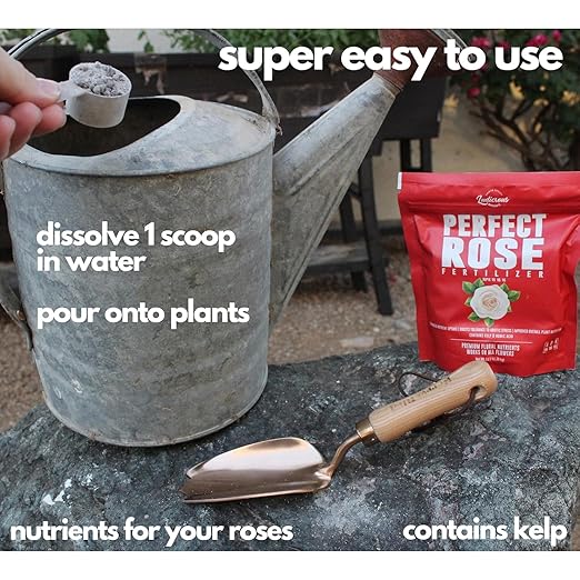 Perfect Rose Fertilizer – Premium Rose and Flower Fertilizer – Floral Nutrients for All Types of Flowers – Plant Fertilizer with Kelp for Soil and Hydroponic Flower Gardens