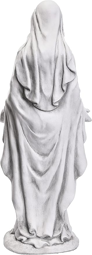 TOETOL Virgin Mary 29.9 Inch Outdoor Statue Religious Blessed Mother Garden Decor Statues Catholic Mother Mary Yard Patio Deck Home Entryway Hallway Sculpture