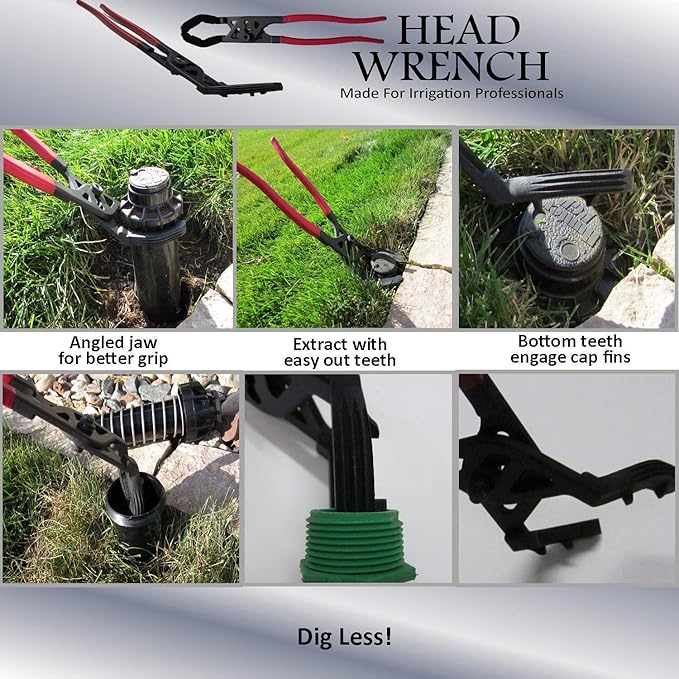 Keyfit Tools Sprinkler Head Wrench The Fastest Most Versatile Way Remove Replace Adjustment Heads With No Digging Mess Works On All Brands of Spray Rotor Jar Top Valves