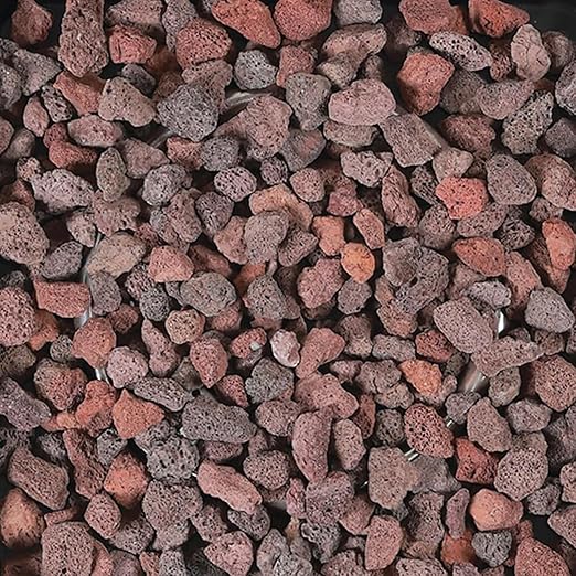 11 Pounds Mix Lava Rocks, 5-8 mm Red and Black Lava Rocks for Plants, Bonsai Rocks Horticultural Grit Soil Cover Gravel for Succulents and Hydroponics, Fairy Gardening, Top Dressing, Plant Drainage