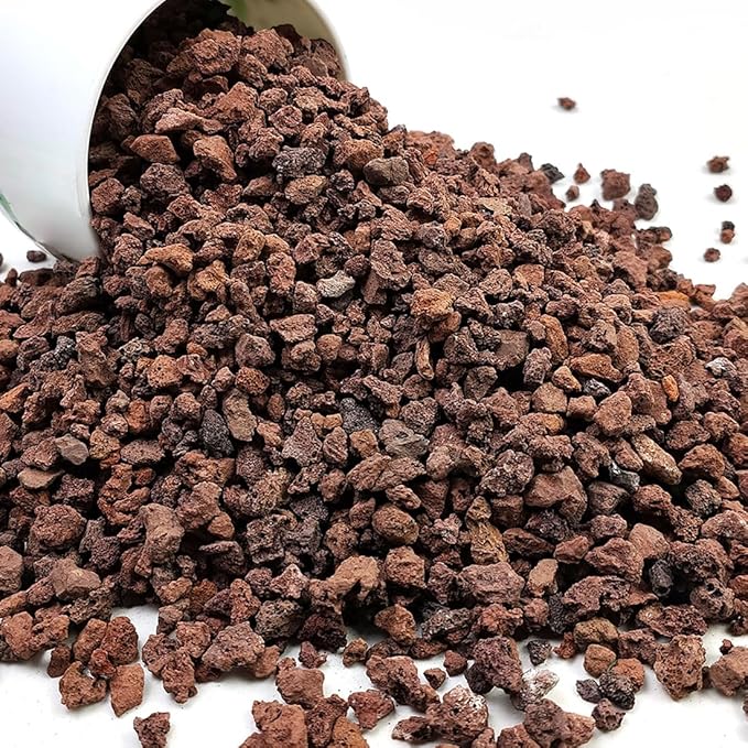 Red Horticultural Lava Rocks for Plants, 5lb Succulents Cactus Bonsai Soil Volcanic Rocks for Aquarium Outdoor Decorative Stones for Craft Projects, Vase Fillers
