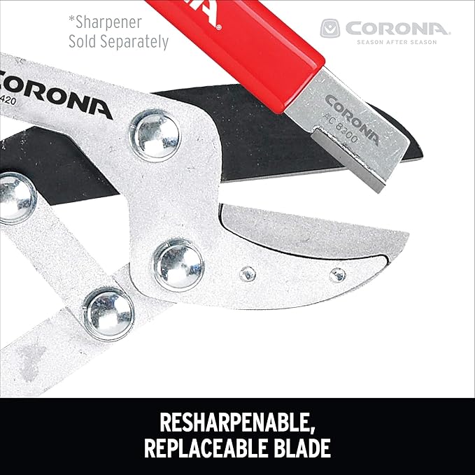 Corona Compound Action Anvil Lopper, 32 Inch, FL 3420, 32 in, Red