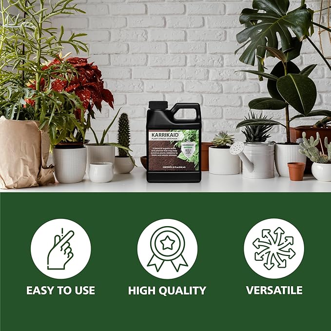 Plant Stress Defender Liquid Advanced Formula for Thriving Plants Shields Against Environmental Stress and Plant Fertilizer Boosts Growth Ideal for Indoor and Outdoor Gardens - 32 fl oz