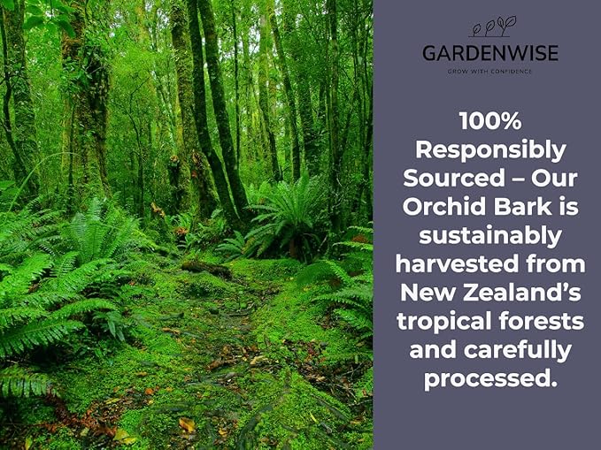 Premium Orchid Bark for Potting Mix – Ready-to-Use Pine Bark for Indoor Plants, Orchid Repotting & Soil Mix Creation, Ideal Orchid Medium (3 quarts)