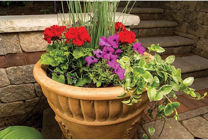 Rain Bird LNDDRIPKIT Drip Irrigation Landscape/Garden Watering Kit with Drippers, Micro-Bubblers, Micro-Sprays