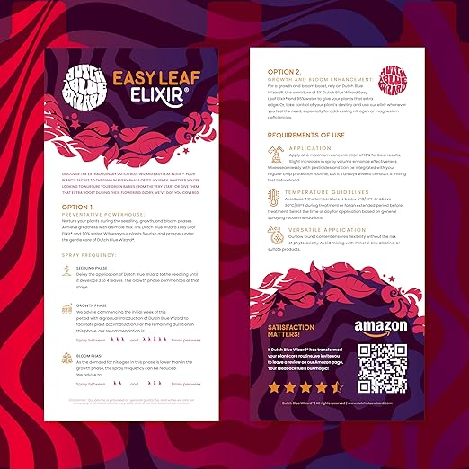 Easy Leaf Elixir - Plant Nutrient - Covenient Bottle - Plant Food - Liquid Plant Nutrient - Made in Holland