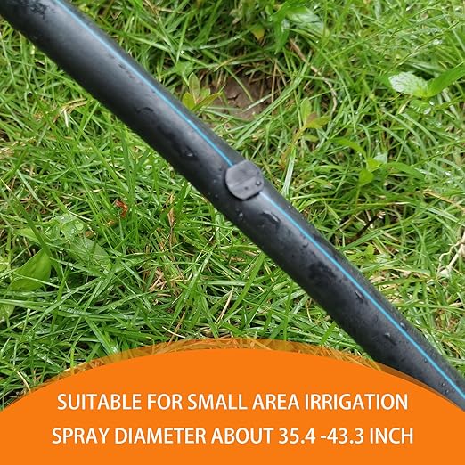 50pcs Drip Barbed connectors, Drip Irrigation Parts End Cap Plugs Hose for 1/4 inch Drip Irrigation Tubing, Drip Irrigation Fitting for Garden Drip Irrigation System