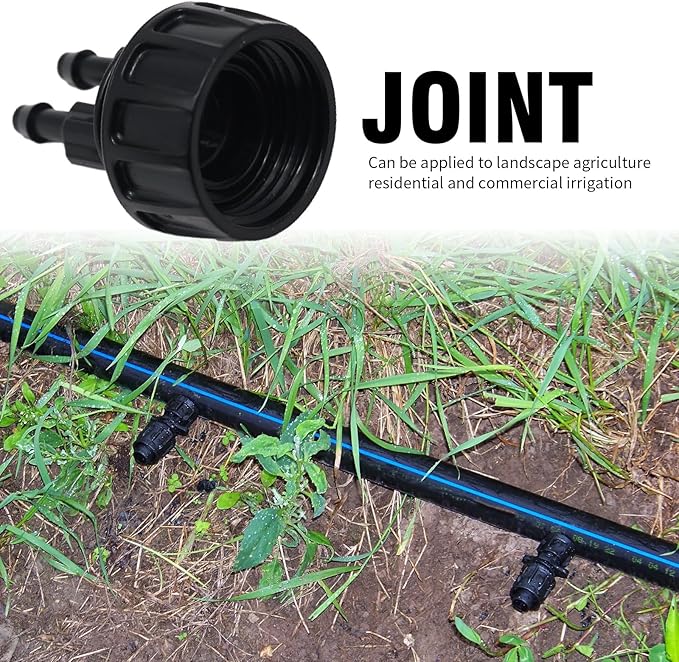 4 Pcs Drip Irrigation Tubing Faucet Adapter 1/4" to 3/4" Garden Faucet Adapter Water Drip Hose Adapter Connectors for Outdoor Faucet