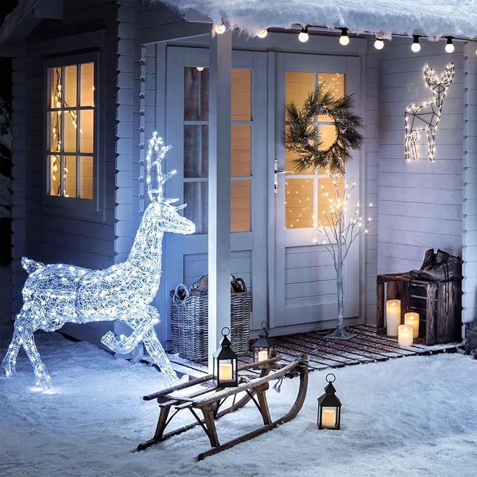 200 LED Solar String Lights for Outside, 82FT Outdoor Solar String Lights, Waterproof Solar Powered String Lights Outdoor with 8 Modes for Garden, Patio, Balcony, Wedding, Party (Cool White)