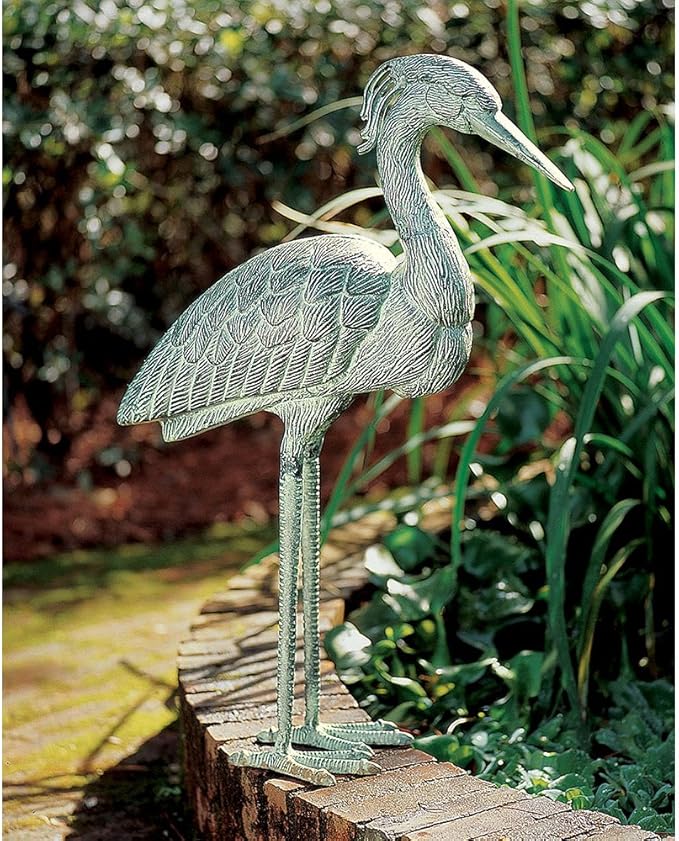 Achla Designs Stately Blue Heron Garden Statue