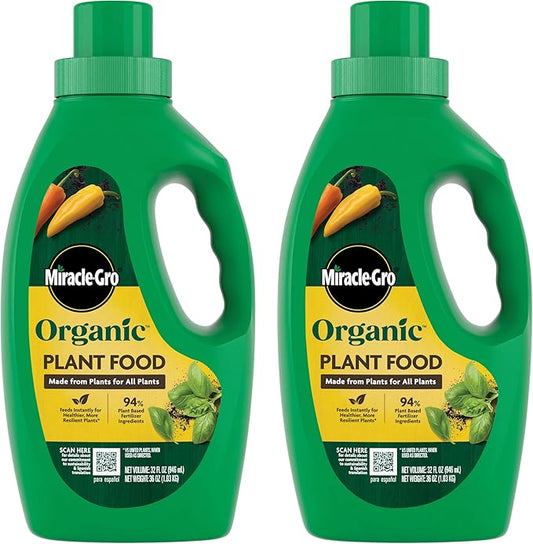 Miracle-Gro Organic Plant Food, 32 oz. (2-Pack)