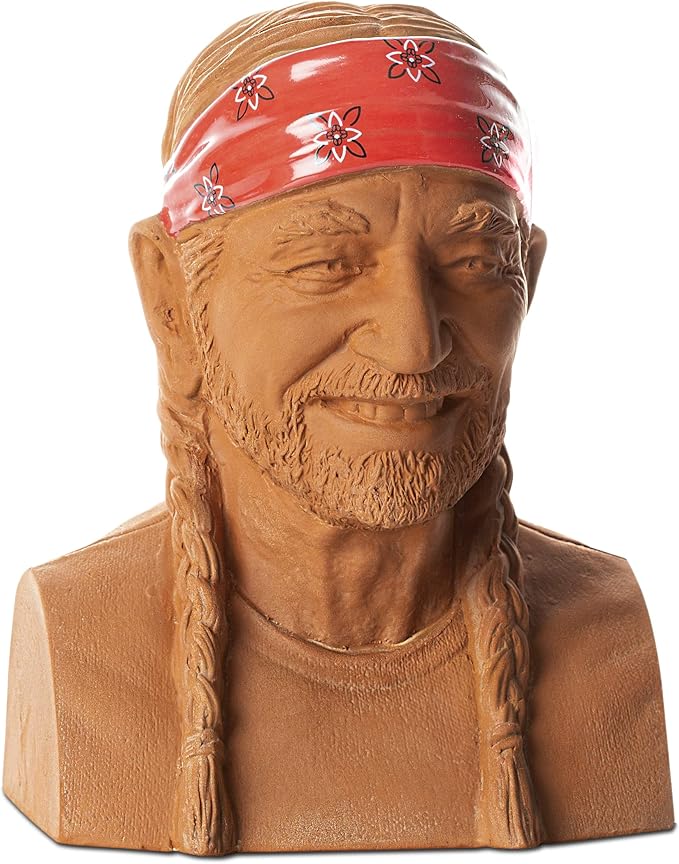 Chia Pet - Willie Nelson - with Seed Pack, Decorative Pottery Planter by Joseph Enterprises, Easy to Do and Fun to Grow, Novelty Gift, Perfect for Any Occasion