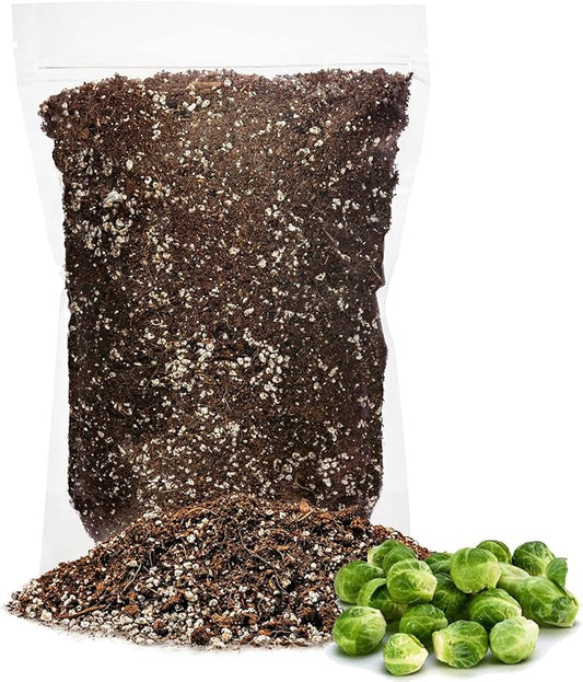 Premium Organic Potting Soil for Brussel Sprouts - (5 Quart Bag)