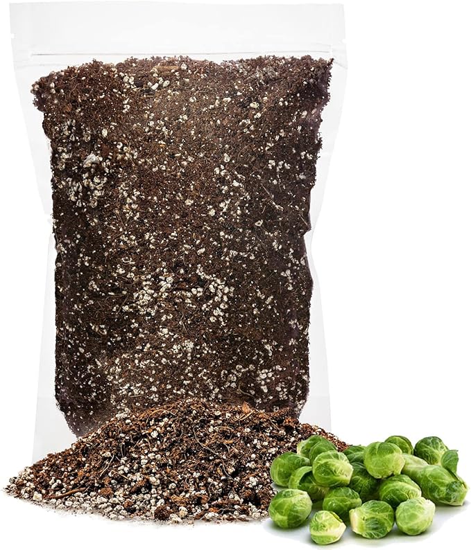 Premium Organic Potting Soil for Brussel Sprouts - (3 Quart Bag)