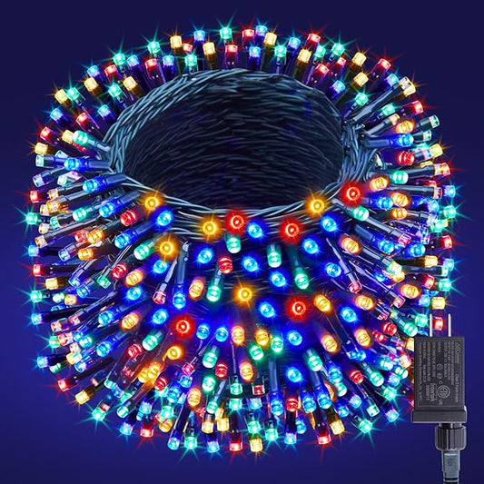 Christmas Lights 66FT 200 LED String Lights with 8 Modes Connectable Waterproof Plug-in Twinkle Fairy Lights for Home, Garden, Party, Holiday, Tree, Christmas Decorations (Multicolor)