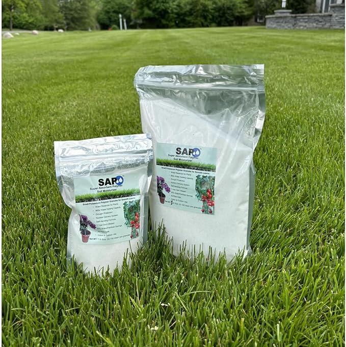 Super Absorbent Polymer Helps Plant Growth and Plant Establishment (1 Pound)