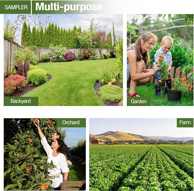 Soil Probe 16 Inch with 2 Bags, Soil Sample Probe for Lawn House Plants, T-Handle Soil Sampler Probe Rod, Stainless Steel Soil Test Kits Tool for Soil Sampling