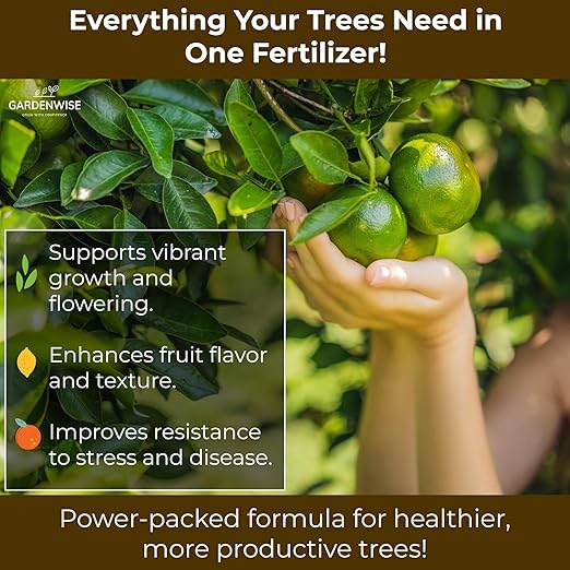 Professional Citrus Fertilizer + Vital Micronutrients; Perfect Balanced NPK for All Citrus; for Indoor and Outdoor Plants; Orange, Lime, Avocado and Lemon Tree Fertilizer (5 QUARTS)
