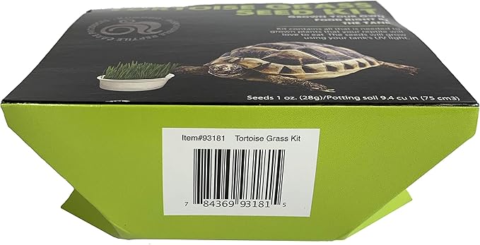 Komodo Grow Your Own Tortoise Grass Seed Kit | Grows Year Round | Fresh Addition for Tortoises Diet