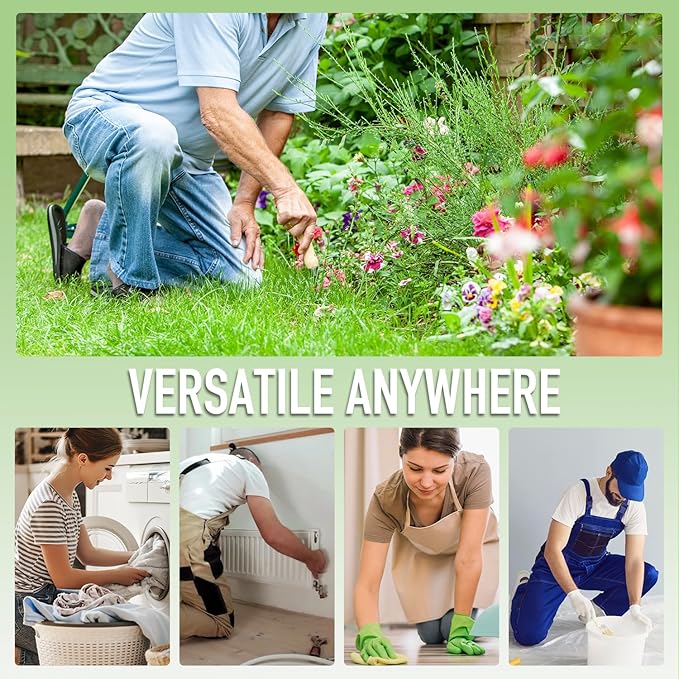 Garden Kneeler and Seat Heavy Duty with 10.2” Wider Soft Pad, Kneeler and Stool for Gardening with Extra Hand Pruner, Sturdy Garden Kneeling Bench Help Stand, Gift for Women Senior, Green