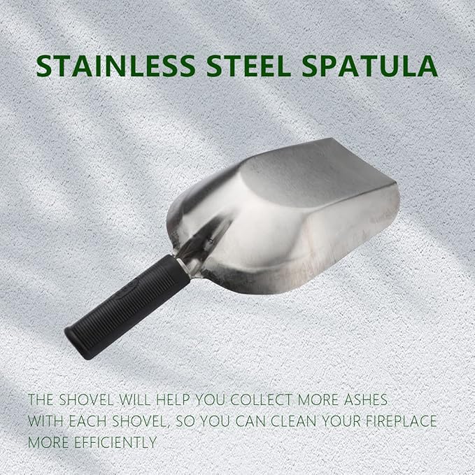 Soil Scoop Stainless Steel Transplanter Trowel Bend Proof Garden Tools Loose Multi Function Shovel Coal Shovel with Comfort Soft Non Slip Handle Garden Gift for Fertilizer, Transplanting, Digging