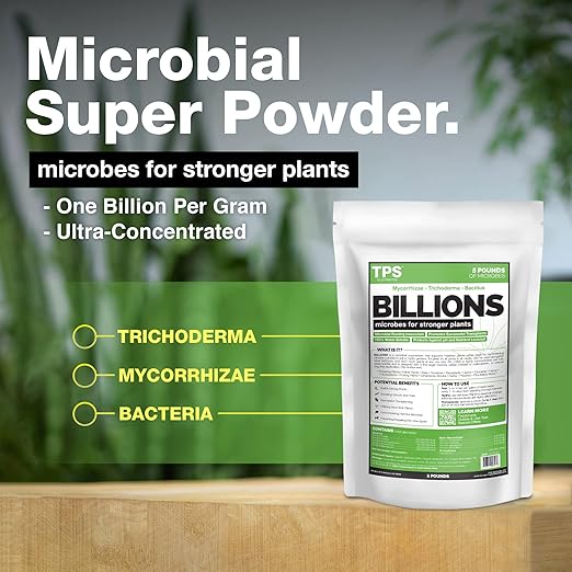 TPS NUTRIENTS Billions Concentrated Microbial Root Enhancer, 100% Water-Soluble with Mycorrhizae, Bacteria and Trichoderma, 5 Pound